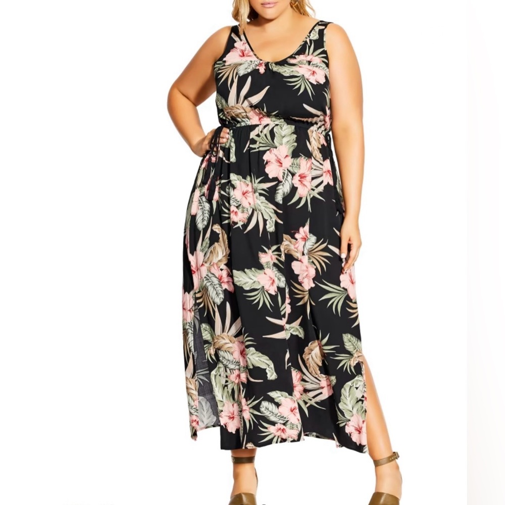 NWT City Chic Women’s Malani Scoopneck Maxi Dress